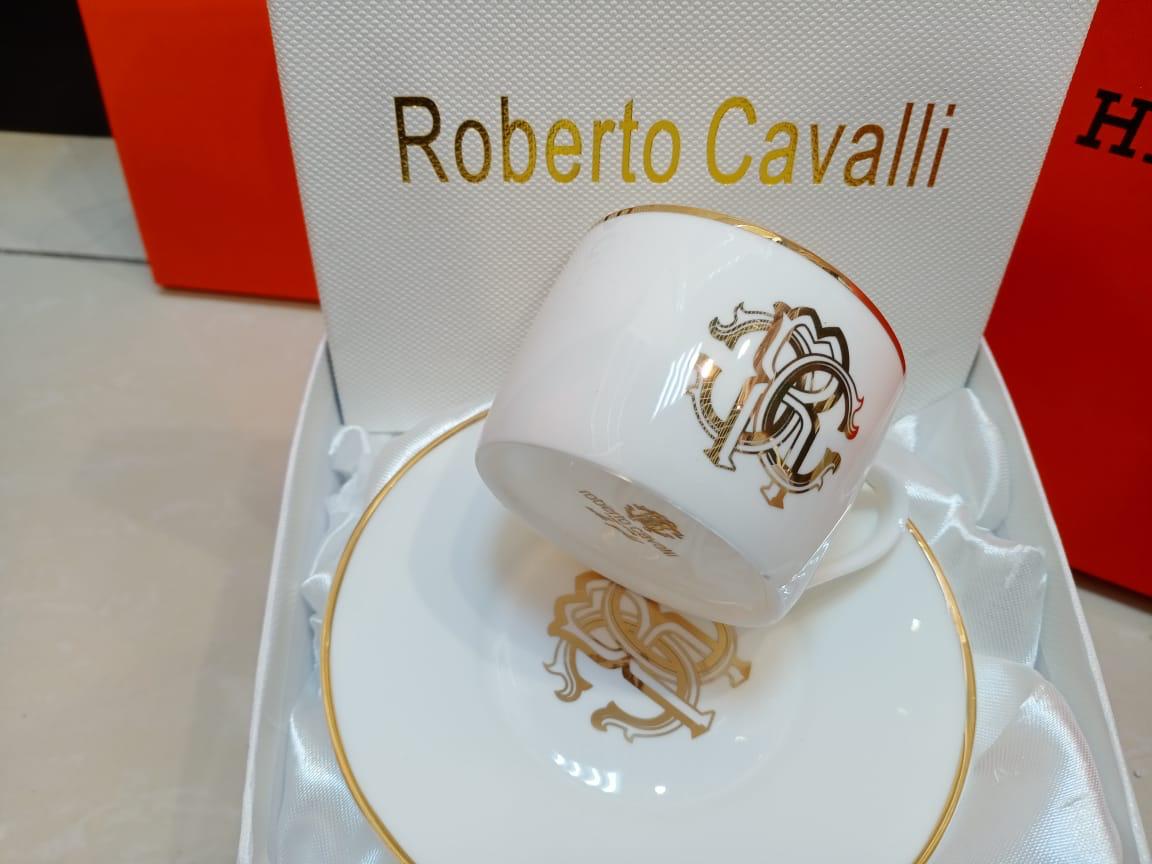 Roberto Cavalli tea single Cup white